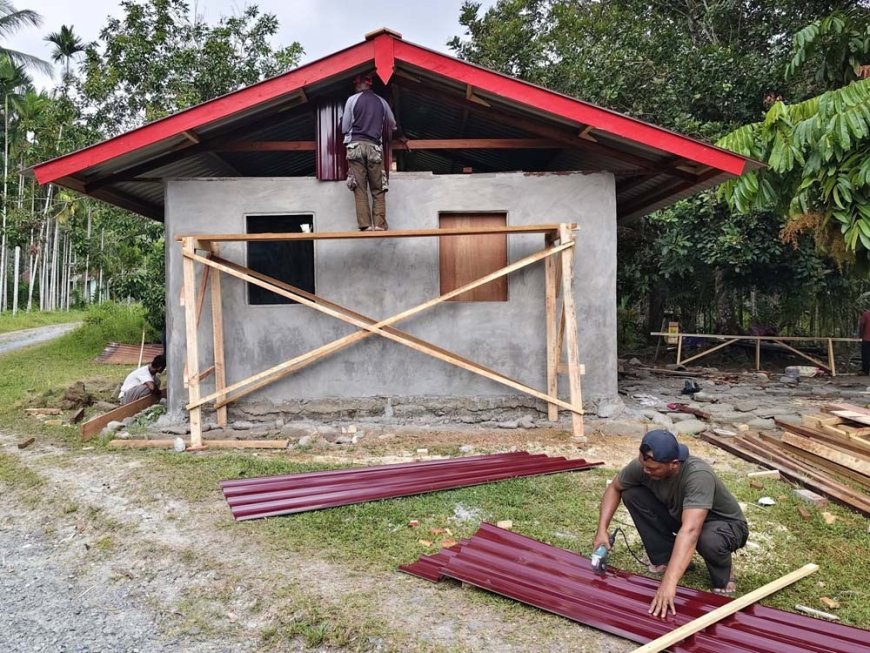 TMMD ke-130 Kodim 1701/Jayapura Fokus pada Sopi-Sopi dan Rabat Beton Rumah Warga