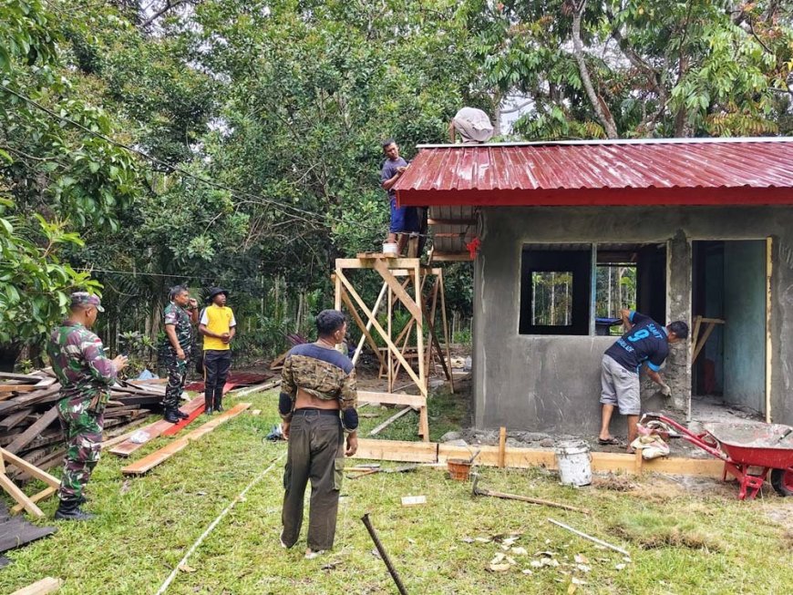 Percepatan Pembangunan dan Perlindungan Personel: Dua Sisi Program TMMD di Sentani Barat