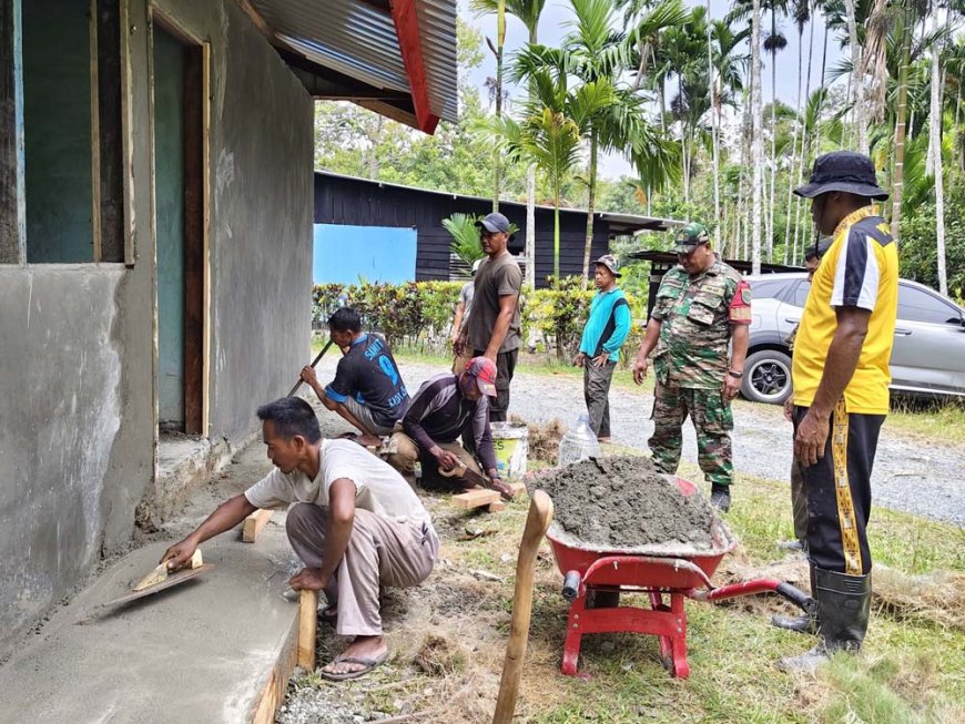 TMMD ke-130 Kodim Jayapura Hadirkan Kepedulian melalui Rehabilitasi Rumah Warga