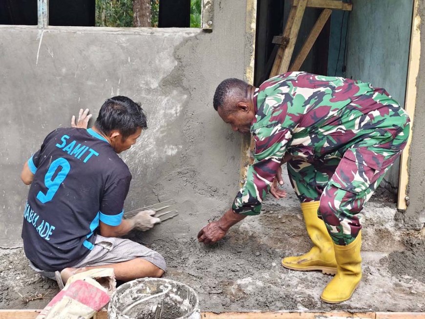 Personel TNI dan Polri Kompak Dukung Hunian Layak bagi Warga Sabron Sari