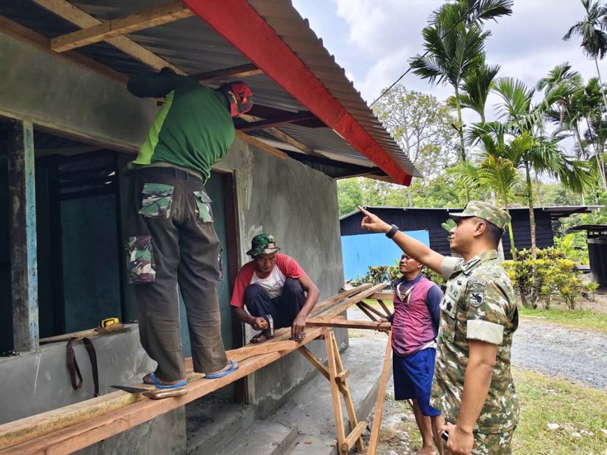 Pastikan Mutu dan Ketepatan Waktu, Dandim Jayapura Evaluasi Sasaran Fisik TMMD