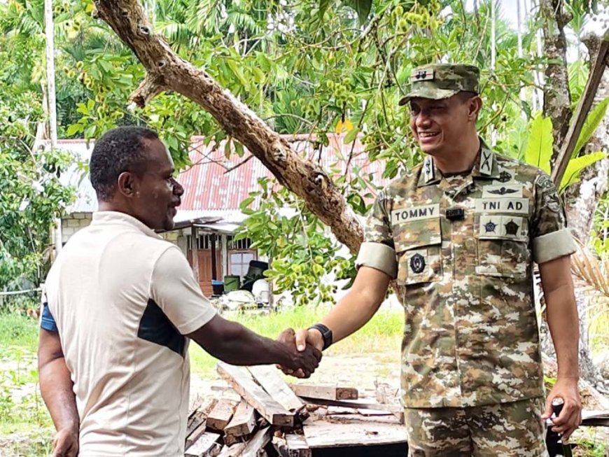 Dandim 1701/Jayapura Gelar Komsos di Lokasi TMMD ke-130