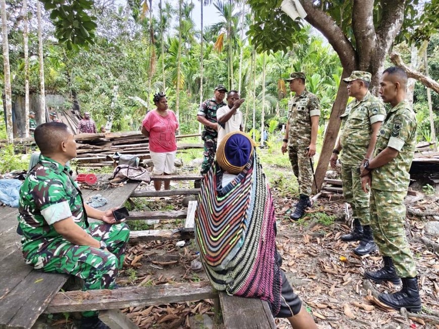 Pendekatan Humanis TNI: Komsos Dandim 1701/Jayapura di Tengah Warga TMMD