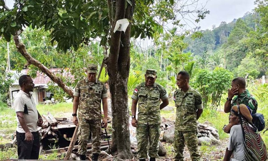 Feature: Sehari Dandim 1701/Jayapura di Tengah Warga TMMD Sabron Sari