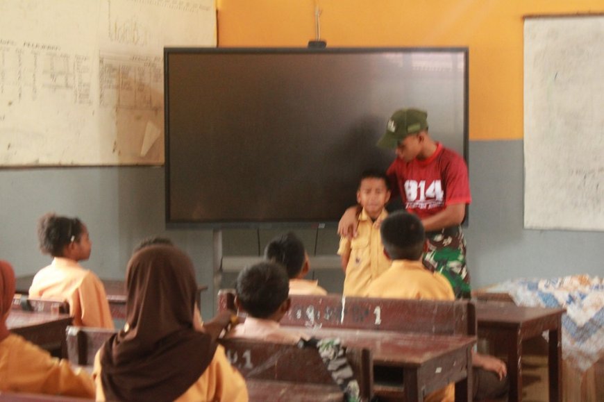 Program PANAH Yonif TP 814/JZA Bentuk Karakter dan Motivasi Belajar Siswa SDN 1 Inpres Yapsi