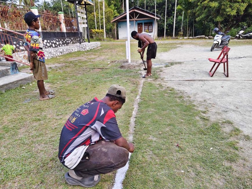 Kapten Arm Enos Lord Furima: Lapangan Voli Diharapkan Pererat Persaudaraan Warga
