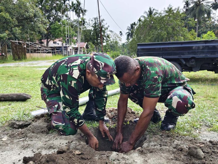 Satgas TMMD ke-130 Jadikan Lapangan Voli sebagai Ruang Interaksi Sosial Warga
