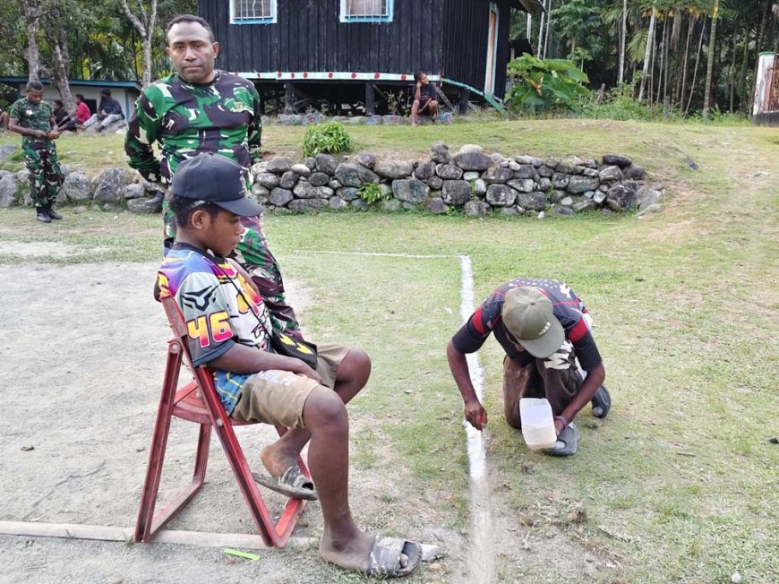 TMMD ke-130 Kodim Jayapura Dorong Pemeliharaan Fasilitas Umum secara Bersama