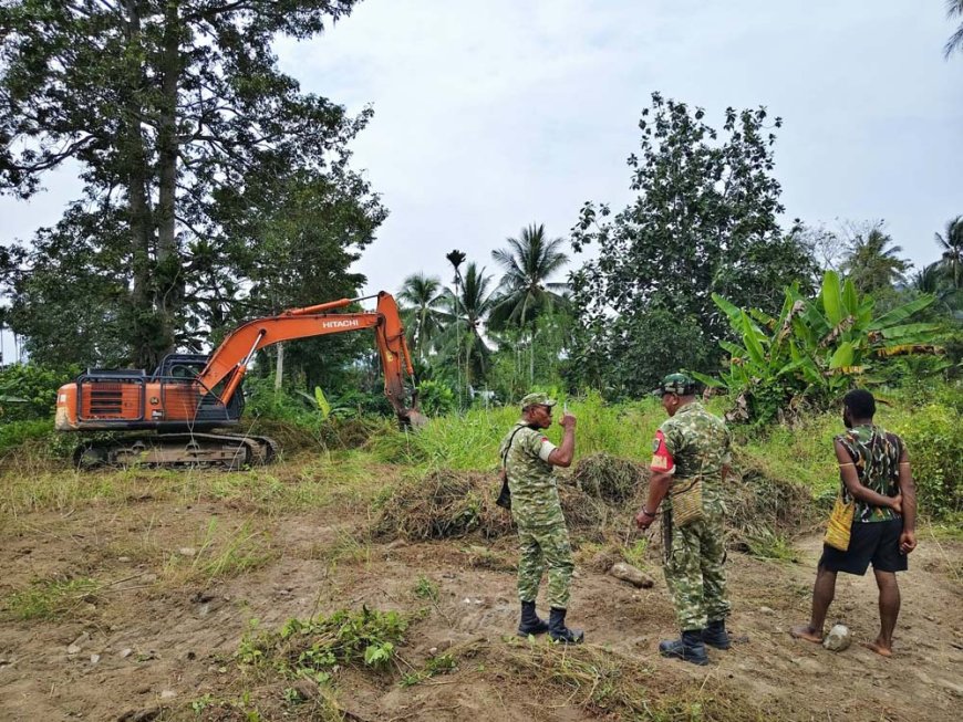 Semangat Gotong Royong di Balik Pembukaan Lahan TMMD ke-130