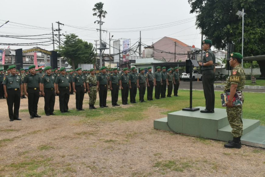 Dandim 0712/Tegal Pimpin Apel Danramil dan Babinsa, Tekankan Disiplin dan Profesionalisme