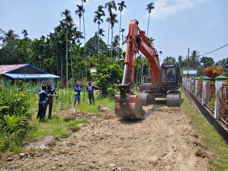 Kodim 1701/Jayapura Targetkan Sasaran Fisik TMMD ke-130 Selesai Sesuai Jadwal