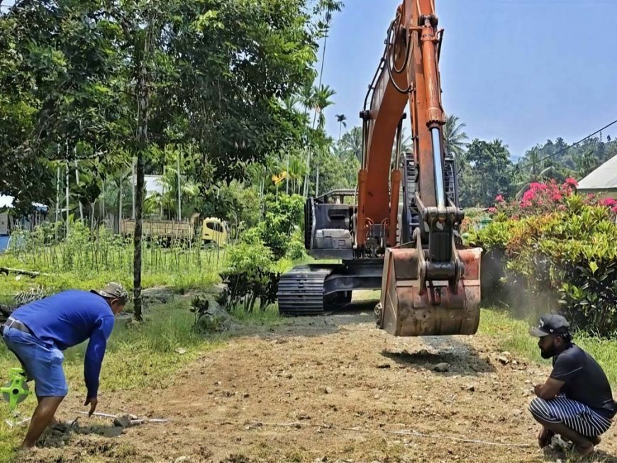 Perbaikan Jalan di Kampung Sabron Sari Jadi Bagian Sasaran Fisik TMMD ke-130