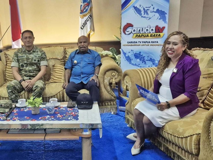 Bupati Jayapura dan Dandim Bahas Percepatan Pembangunan Kampung Melalui TMMD ke-130