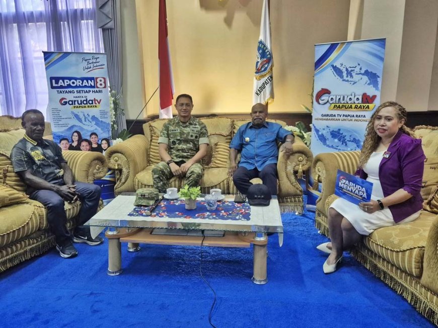Dialog Garuda TV Papua Raya Soroti Keberlanjutan Hasil Pembangunan TMMD ke-130