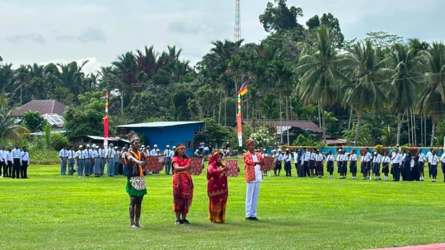 Yonif TP 860/NSK Ikuti Upacara Hari Sumpah Pemuda 2026 di Waropen
